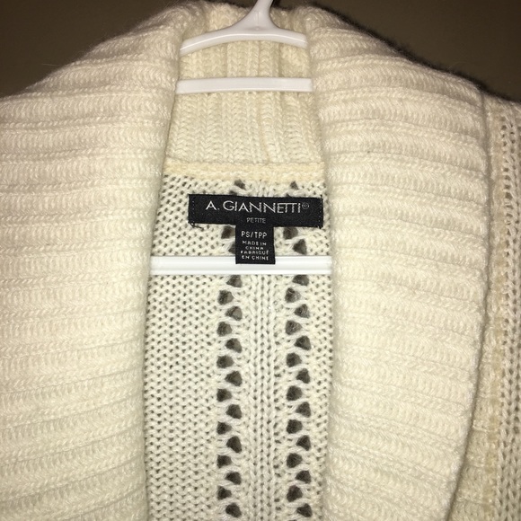 A. Giannetti Petite Pointelle Cardigan - Picture 2 of 2
